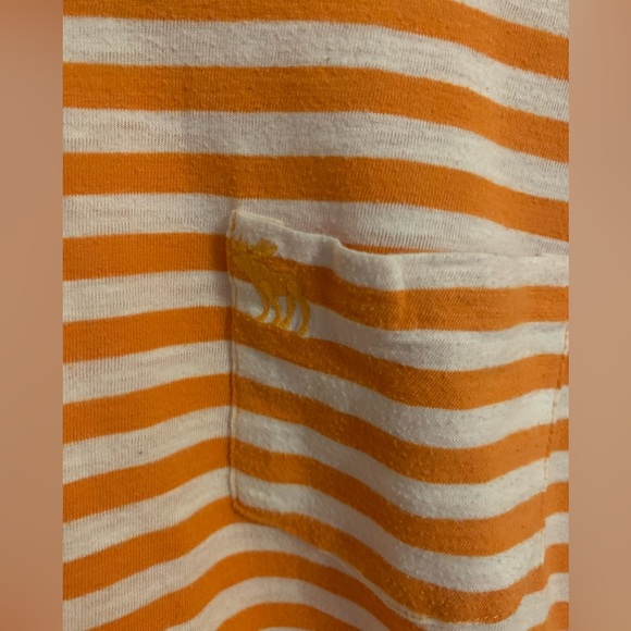 Abercrombie and Fitch orange striped t-shirt - Picture 4 of 4